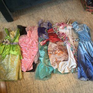 Large lot of toddler girl dress up - Disney and Wicked - sizes 3T and 4-6T
